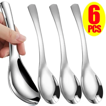 6/1 pz Cucchiaio In Acciaio Inox Addensare Cucchiai Da Zuppa per Pentola Calda Scoop Colino Casa Multiuso Da Cucina Stoviglie Strumenti di Cottura 1
