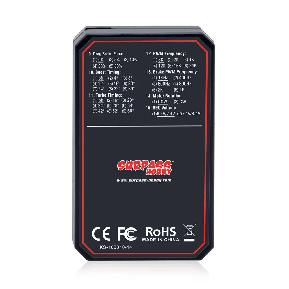 Rocket-RC supersonique sensoriel sans balais 540 4.5T 5.5T