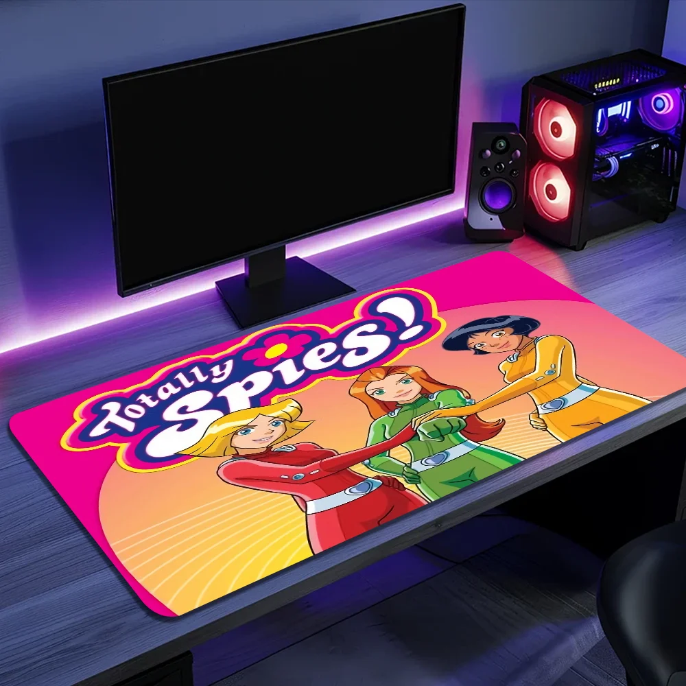 Disney Totally Spies! In Stocked Laptop Gaming Mice Mousepad Size For Large Edge Locking Game Keyboard Pad 5