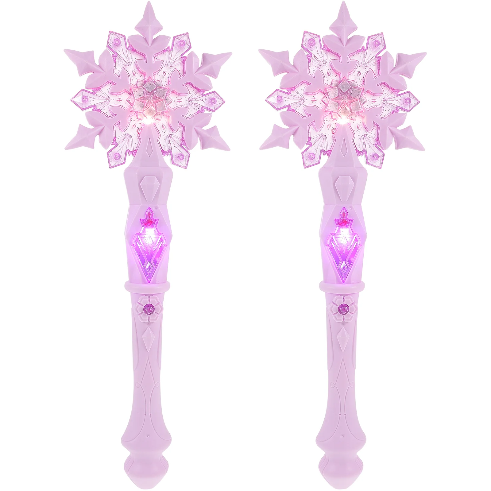

2 Pcs Wand Dress Wands for Little Toys Girls Party Favor Princess Costume Music Pretend Play