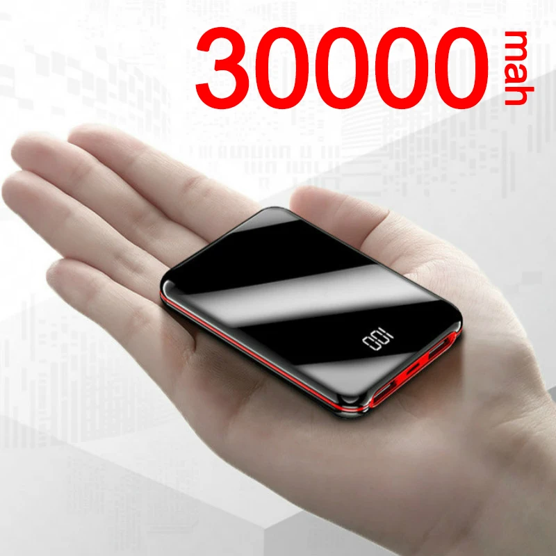 30000mAh Display Mini Power Bank for Xiaomi lphone 30000mAh Portable Charger usb power bank Power Bank