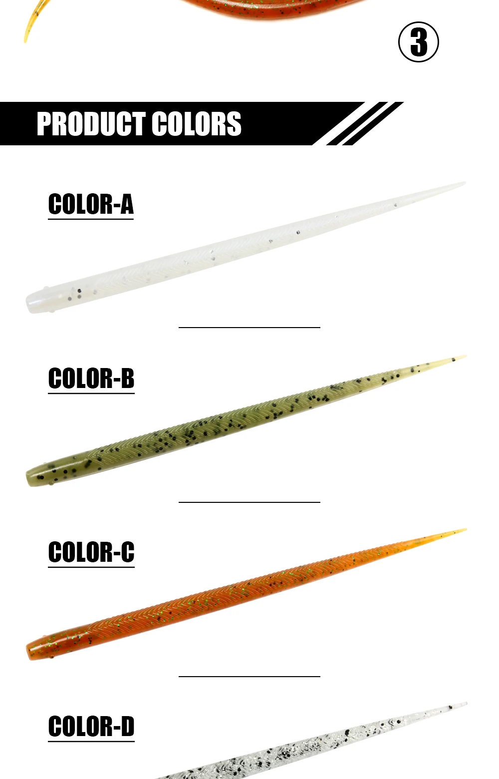 Spinpoler Weiche Wurm Angeln Köder Stick Schwanz 14 cm Künstliche Schmerle Senko Silikon Gefälschte Köder Swimbait Jig Wobbler Angelgerät – Detail 5