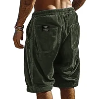 Nouveaux shorts décontractés en velours côtelé rétro pour hommes 2026, pantalons de survêtement unis tendance pour hommes, shorts en velours côtelé Harajuku, nouveaux vêtements pour hommes 6