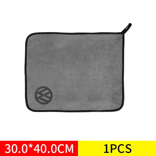 For Volkswagen Passat Rline Golf GTI Bora Jetta Beetle Car Wash Microfiber Towel Auto Emblem Cleaning Drying Rag Cloth Accessory - Image 9