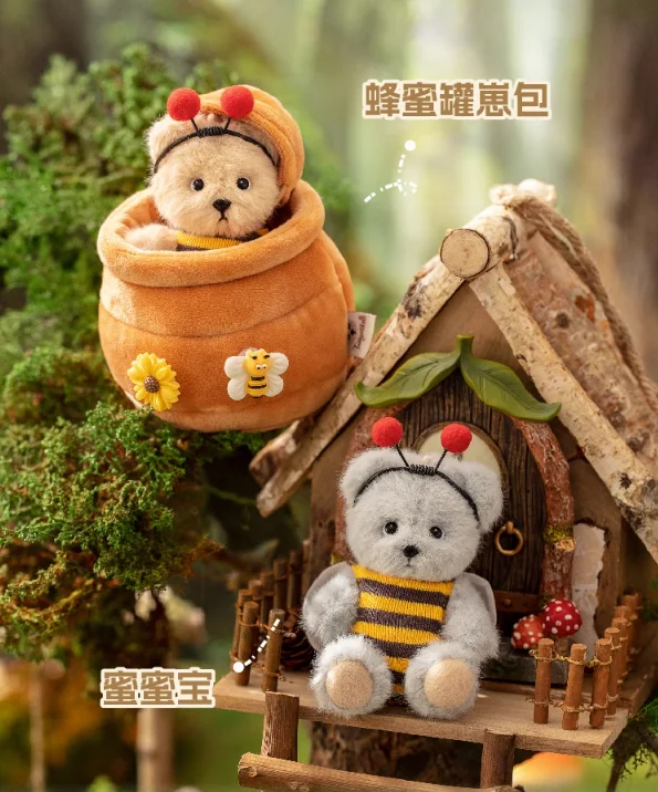 Teddytales Bears Peach Flower Source Plush Blind Box Guss Bag