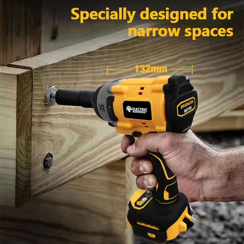 Electric Goddess Brushless Impact Electric Driver Electric Screwdriver Driver High Torque tools 전동드라이버 공구 for dewalt 20V battery 4