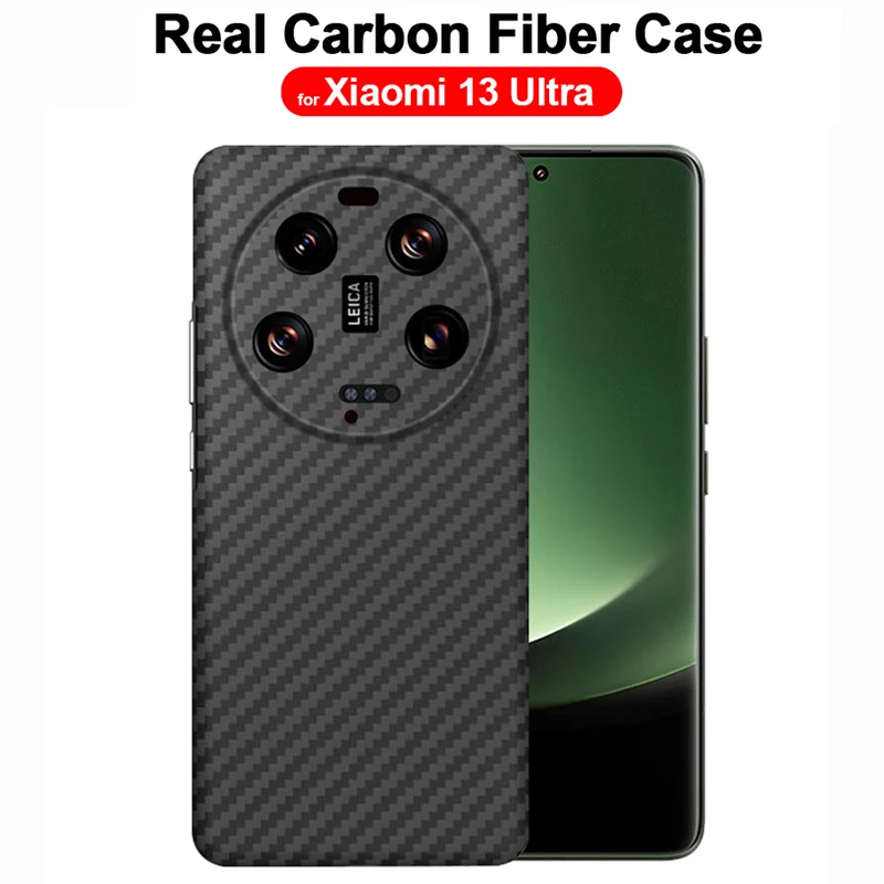 

Pure Real Carbon Fiber Funda for Xiaomi 13 Ultra Case Cover for Xiaomi Mi 13 Ultra 5G Case Ultra Thin Matte Aramid Fiber Capa