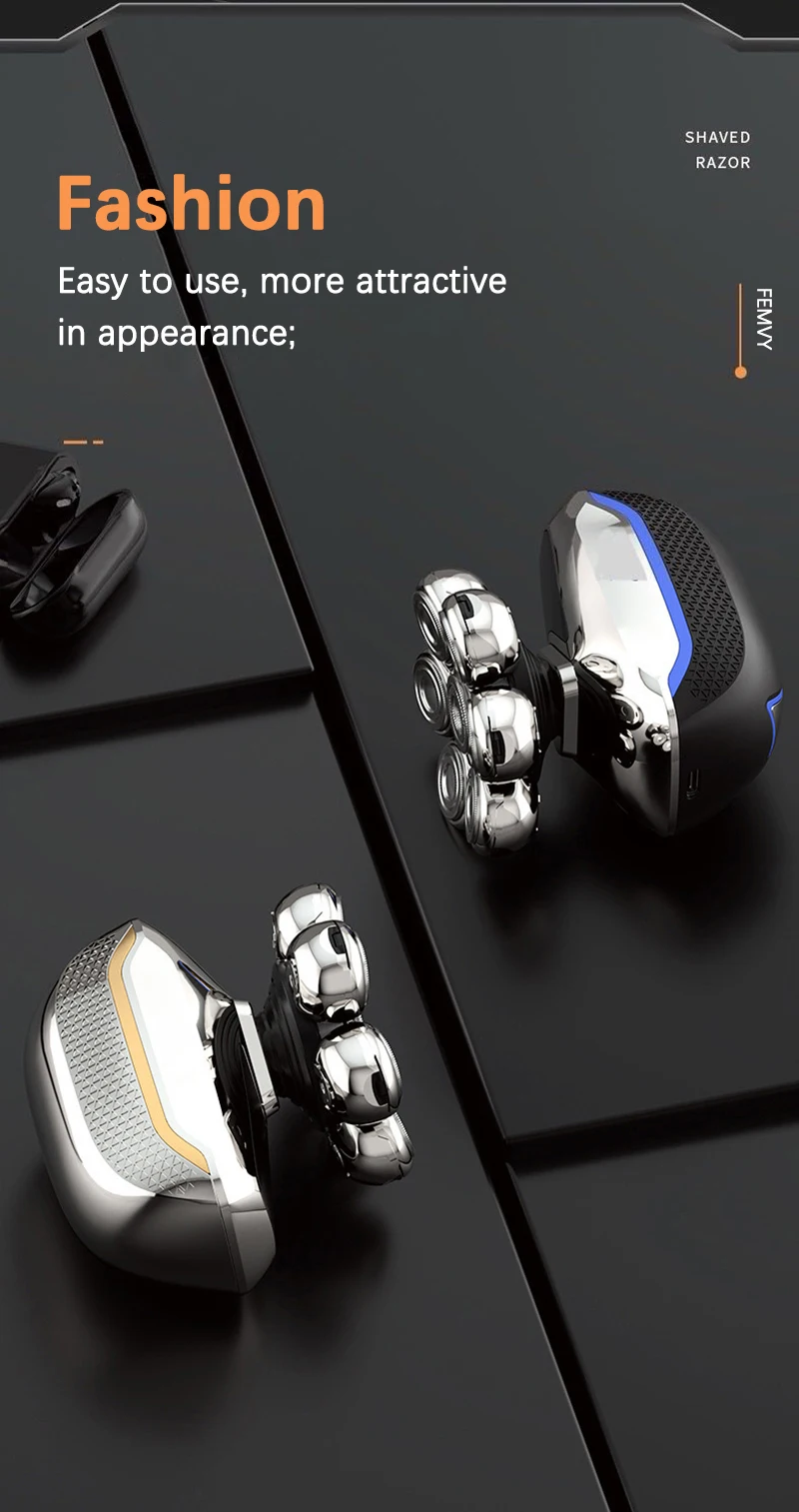 Elektrischer 5-in-1 Rasierer Für Herren Bart- Und Nasentrimmer_voghion.com