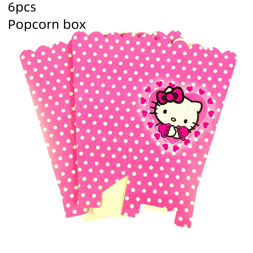 thumbnail image 1 of Decoración con temática de Hello Kitty rosa para baby shower de niña, suministros para fiesta de cumpleaños para niños, vajilla desechable, pancarta decorativa, globo, 1 of 5