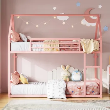 Pink House Bunk Bed 1