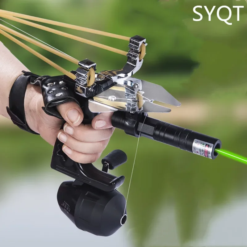 Slingshot Shooting Fishing Dart Hunting Fishing Reel Bow Arrow Rest  Slingshot
