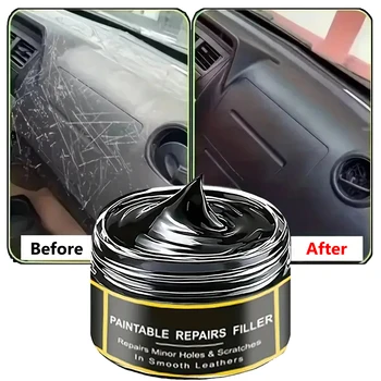B1267 Car Interior Plastic Leather Scratch Repair Paste Anti-Aging Paste Automotive Tires Seats Steering Wheel Polishing Wax 1