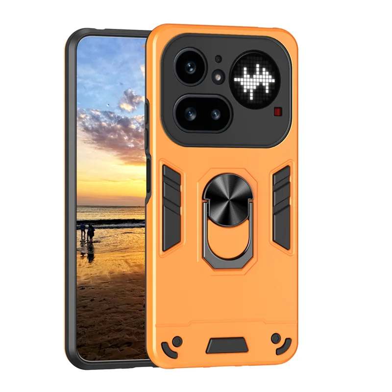 Rugged Shockproof Protective Case with Ring Stand Holder