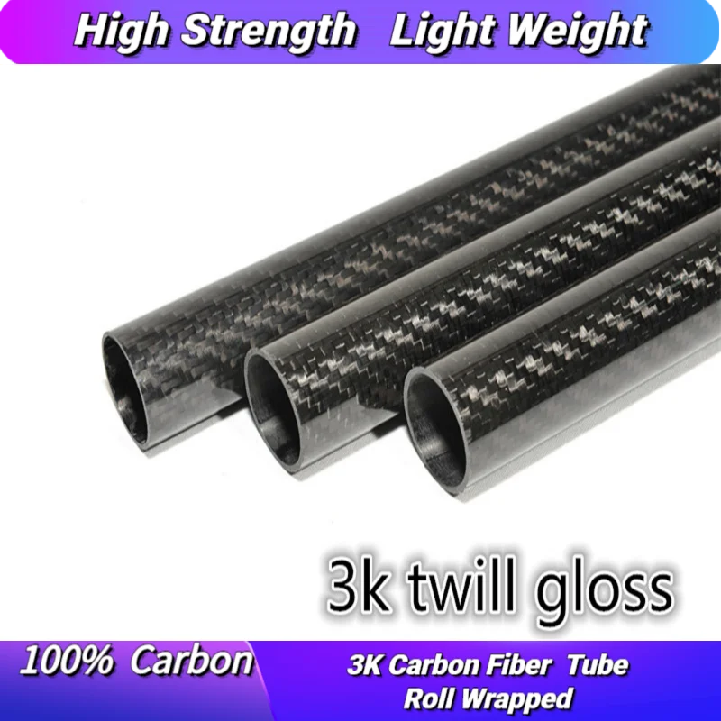 

1pcs 18MM OD x 16MM IDX500MM (0.5M) Carbon Fiber Tube 3k with 100% full carbon, Quadcopter Hexacopter Model DIY 18*16