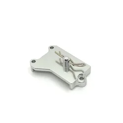 Enhanced Metal Steering Assembly & Shock Tower with Gearbox Case (Servo Mount Silver)