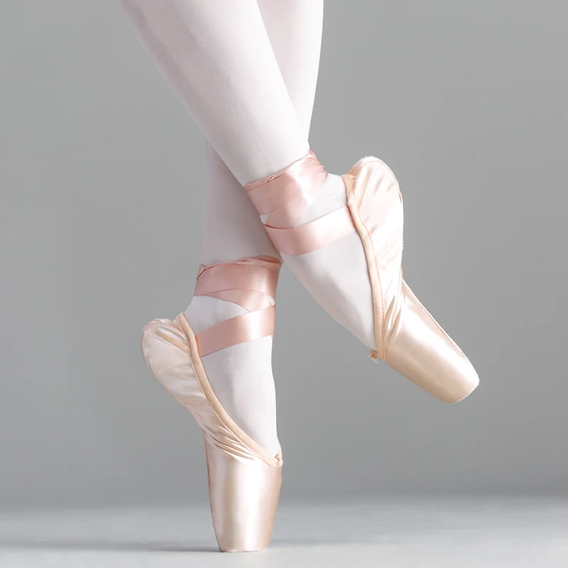 Meisjes Ballerina Ballet Pointe Schoenen Roze Rood Vrouwen Satijn Canvas Ballet  Schoenen Voor Dansen