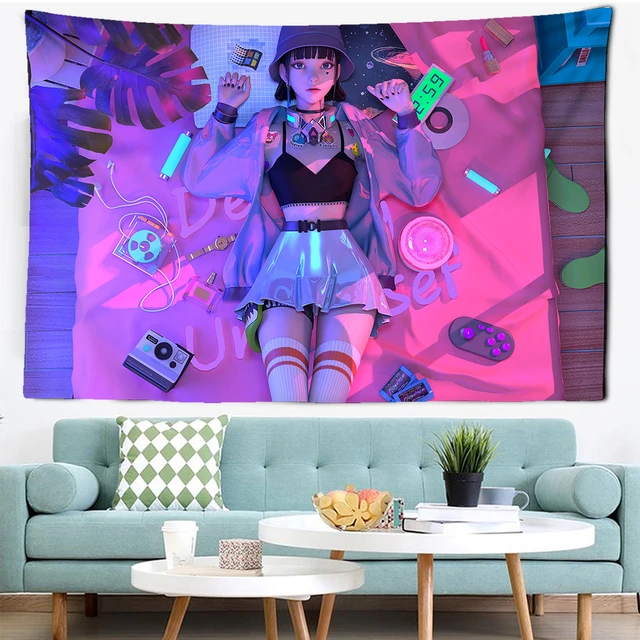 Anime Tapestry Wall Hanging Comic Wall Tapestry as India | Ubuy-demhanvico.com.vn