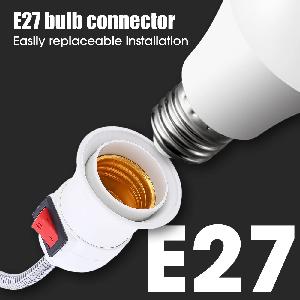 새로운 E27 Eu 미국 플러그 유연한 확장 확장 Led 전구 램프베이스 홀더 나사 소켓 어댑터 변환기