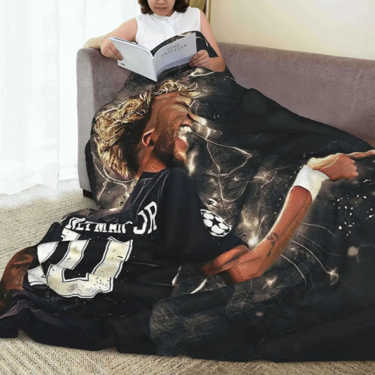 Neymar Art Blanket Fleece Warm Sofa Throw Blankets For Couch Bedding Outdoor Throws Bedspread Quilt 5