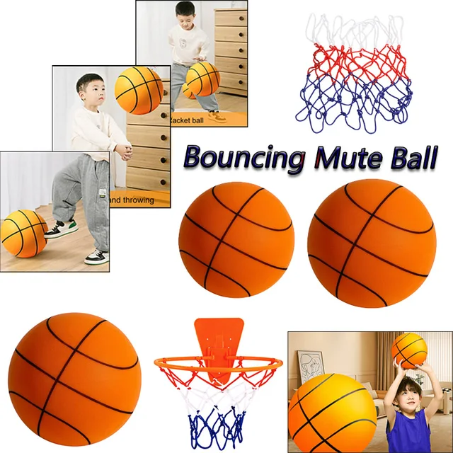 Balle Silencieuse De Forme Rayée De Basket-ball Orange De 25 Cm, Balle De  Jouet Pour Enfants Silencieuse D'intérieur, Balle De Jouet Douce Sûre Qui  Ne Dérange Pas Et Ne Fait Pas De