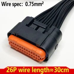Waterproof ECU Wiring Harness Connector for Car Computer Controller, 30cm Length (26p female)