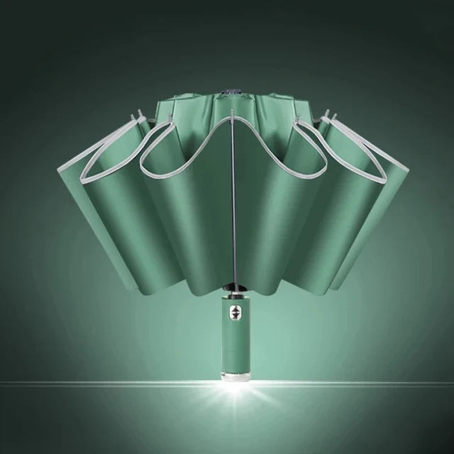 Xiaomi Automatikus Esernyő Led12 Guduo Visszafordítása Férfiak És Nők Összecsukható Esőzuhany