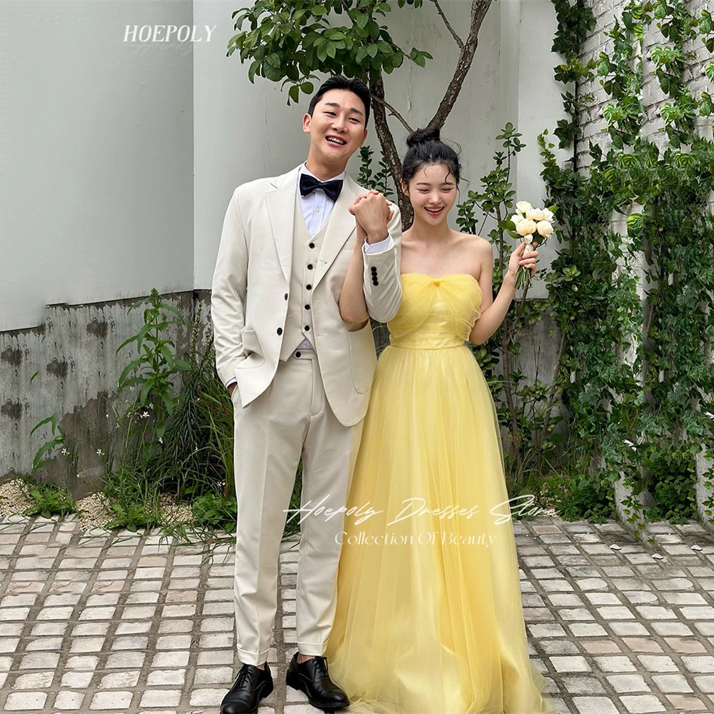 

Hoepoly A-Line Strapless Neckline Prom Dress Floor -Length With Short Sleeves Evening Summer Party Dress For Women2023