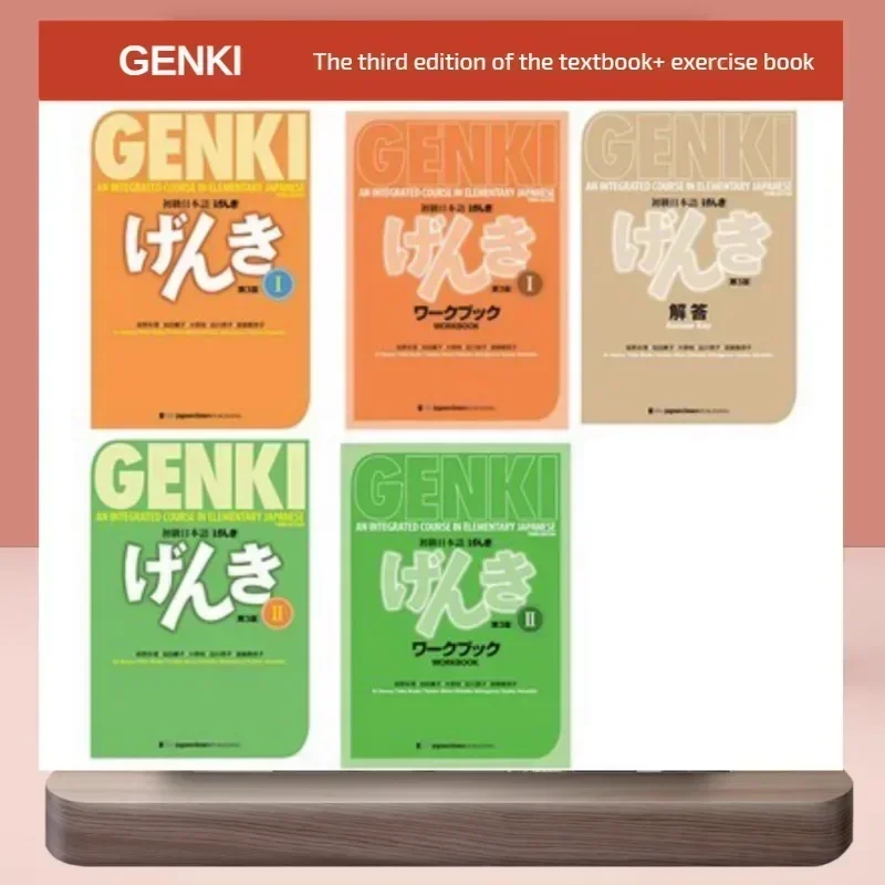 5 Books/Set GENKI The 3 Edition Textbook+Workbook+Answer Key An Integrated  Course in Elementary Japanese Learning Book - AliExpress