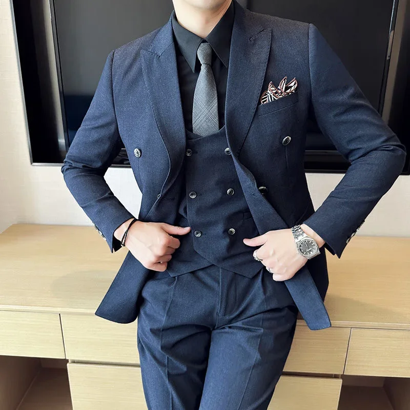 High-end Men's Suit Business Office Worker Plus Size Suit Wedding Best Man Dress main image 0
