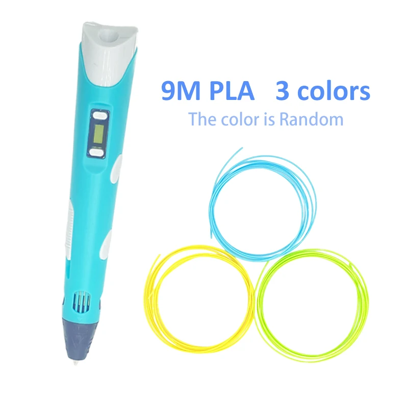 20 Color PLA Filament Pen Craft DIY 3D Pen Drawing Three-dimensional Drawing Printing Children's Art Educational Toys