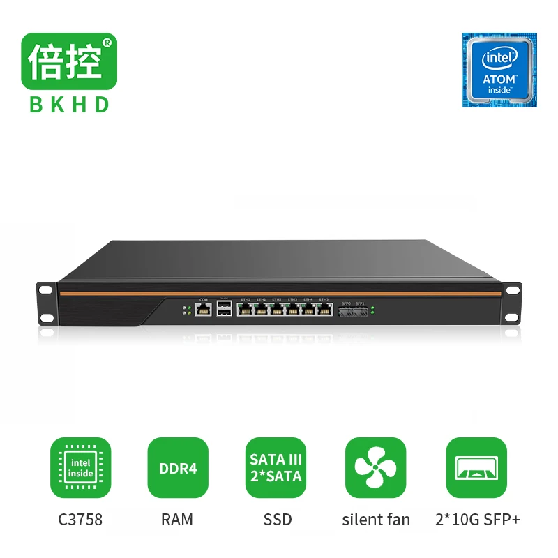 Frete Gr tis 1u Montagem Em Rack 2 5g Ethernet 6lan 10g Sfp 2 Portas Frete gr tis 1u montagem em rack 2 5g ethernet 6lan 10g sfp 2 portas