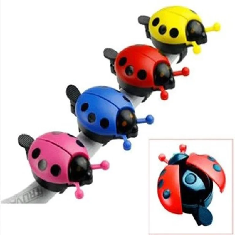 Bicycle bell cartoon beetle ladybug for kids bike horn alarm