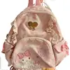 New Sanrio Girl Go Out Leisure Backpack Handbag Kawaii Hello Kitty Cartoon Student Cartoon Exquisite Small School Bag Style 2