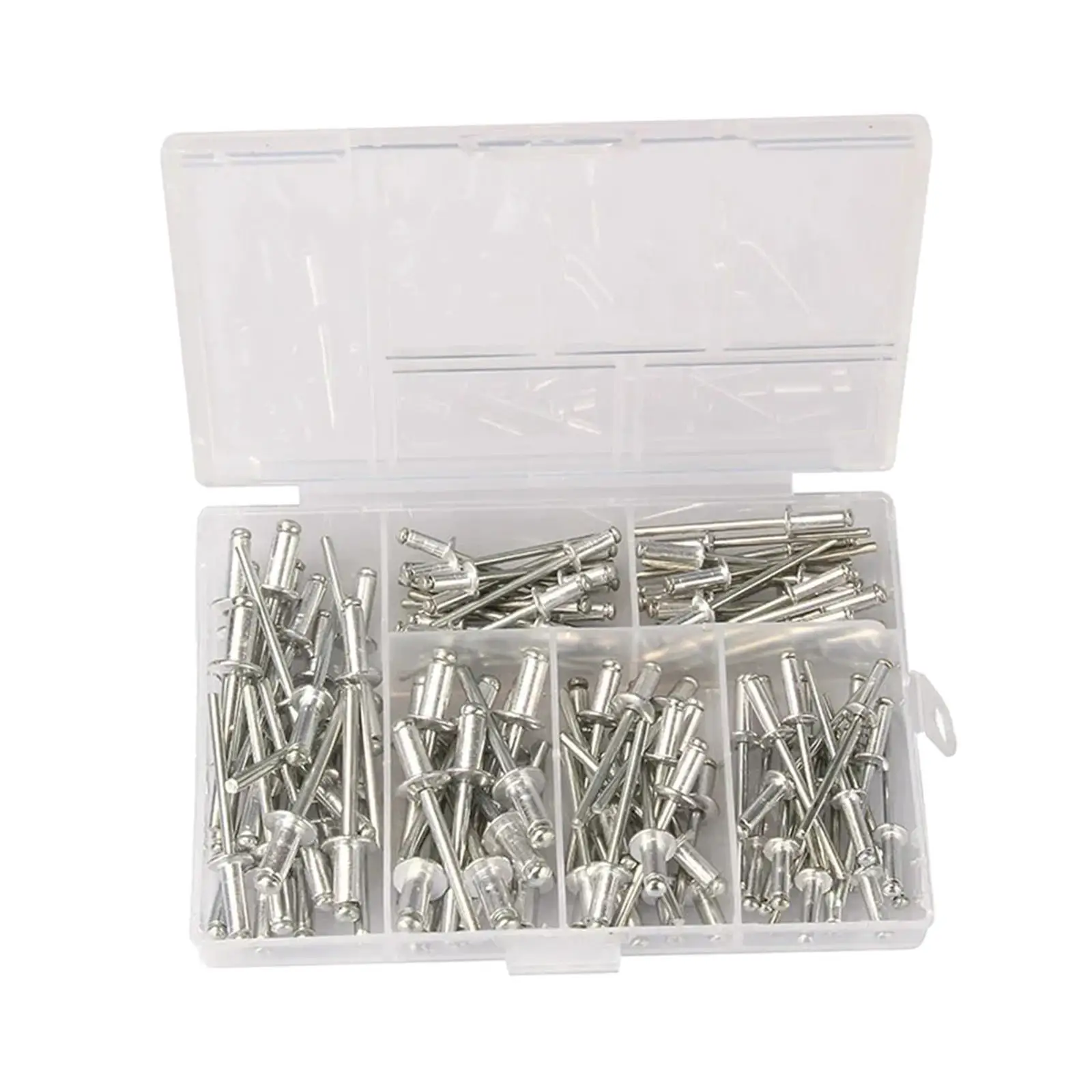 120 Pieces Blind Rivets for Installing Accessories Low Tensile and Shear Strength Portable Aluminum Rivets Heavy Duty Fastener