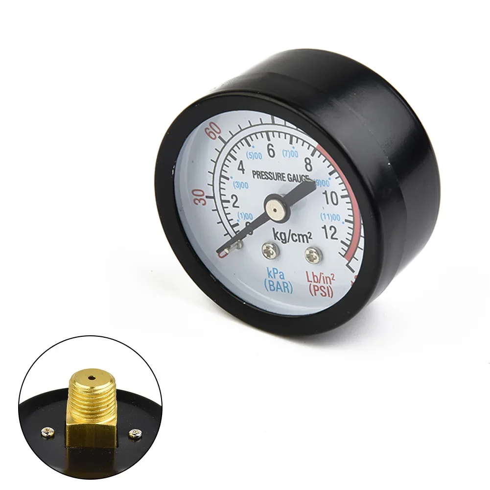 더블 체중계 공기 압축기 압력 게이지, 0-180 PSI, 0-20 바 압력계, 압축기 물 압력계 프레스 게이지
