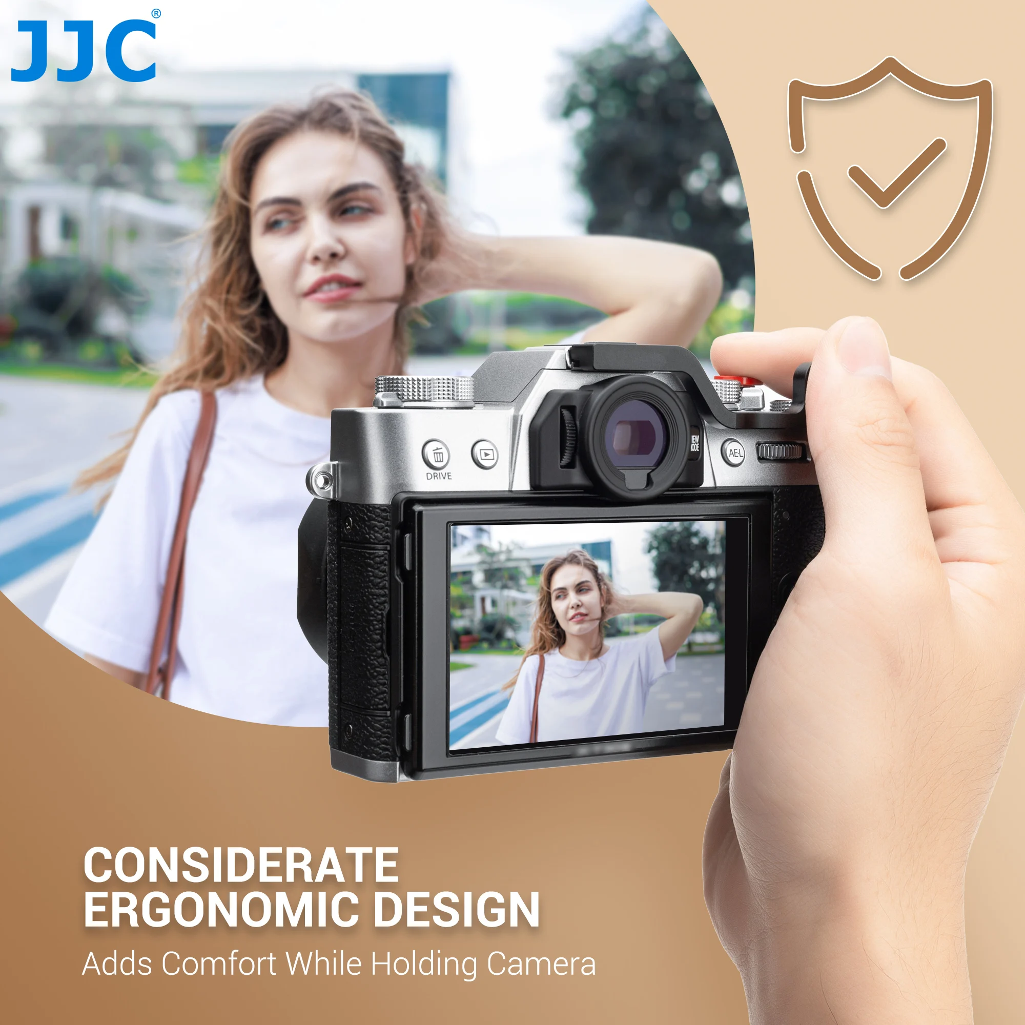 JJC 카메라 핫슈 엄지손가락 받침대 그립 (후지필름 X-T20 X-T10 XT30 X-T30 II XT30 III 용) 엄지업 그립 알루미늄 합금 메탈 그립