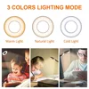 USB LED Eye Protection Book Night Light Adjustable Book Lamp With 3-Level Warm Cool White Daylight For Read Night Reading Lamp 2