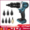 Powerful Riveting Gun Brushless Electric Rivet Nut Machine Kit with Riveter Heads Automatic Electric Riveter Set Riveting Tool 1