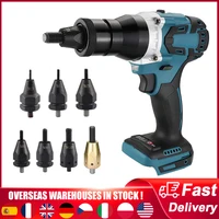 Powerful Riveting Gun Brushless Electric Rivet Nut Machine Kit with Riveter Heads Automatic Electric Riveter Set Riveting Tool 1