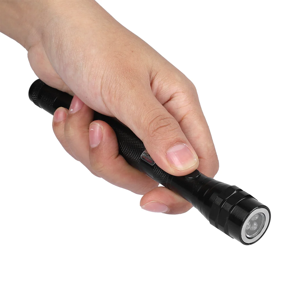 Aluminium Alloy Flash Flashlight Multi function Flexible Telescopic LED Flashlight Rotatable Torch with Magnetic End