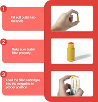 2023Transparent Glock Toy Gun Outdoor Soft Bullets Manual Pistol Toy Airsoft CS Game Ejection Handgun For Boys Birthday Gift 2