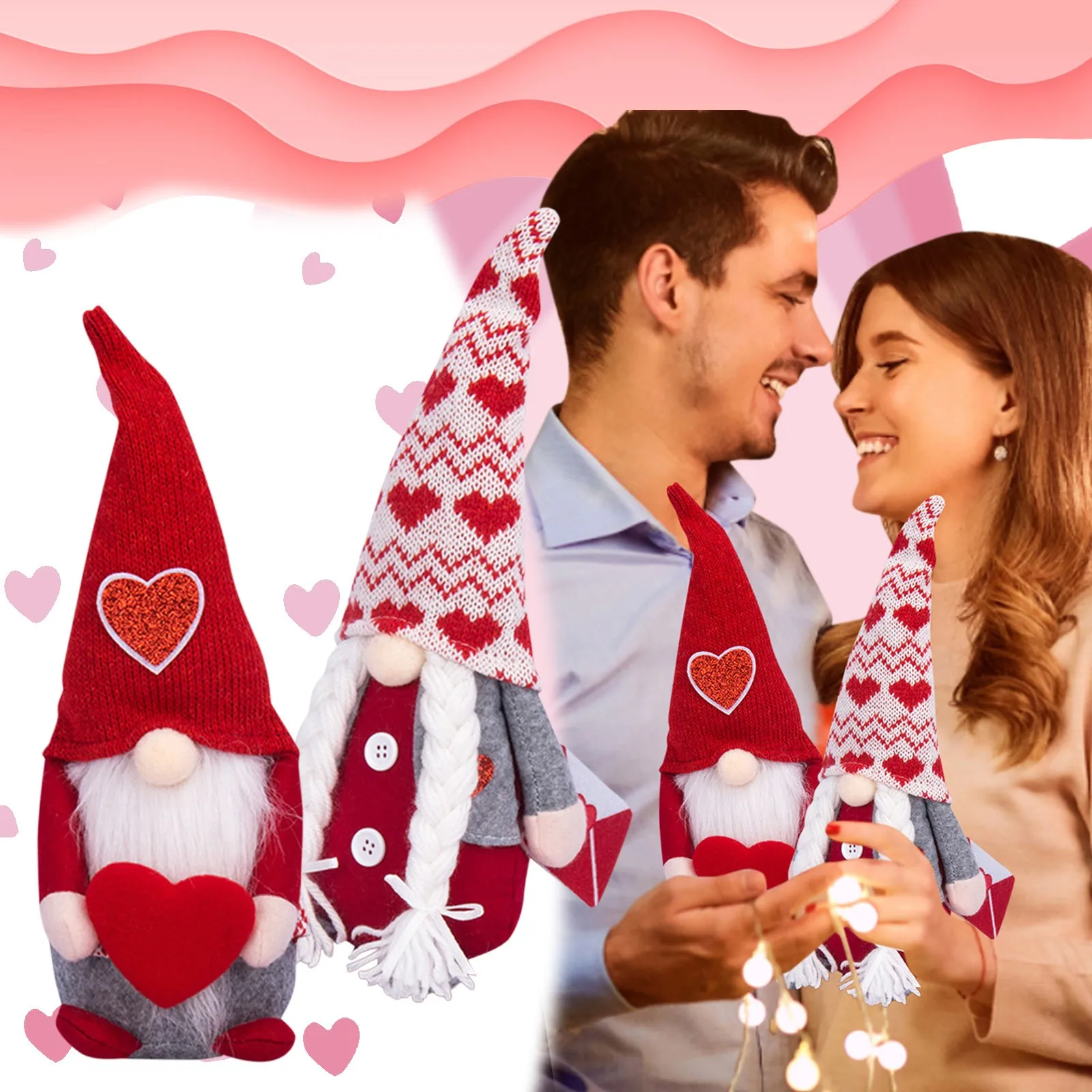 

Valentines Day Decor 2pcs Valentine Gnomes Plush Decorations Valentines Day Decoration Valentines Home Small Christmas Ornament