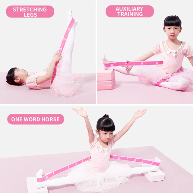 Children's Dance Elastic Band Digital Section for Stretching Resistance Belt Exercise Gymnastics Girls Rubber Band for Training 4