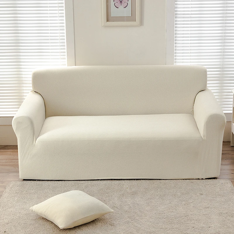 Waterproof Elastic Sofa Cover Corn Velvet Adjustable Stretch Slipcovers Corner Couch Covers 1/2/3/4 Seater L Shape 5