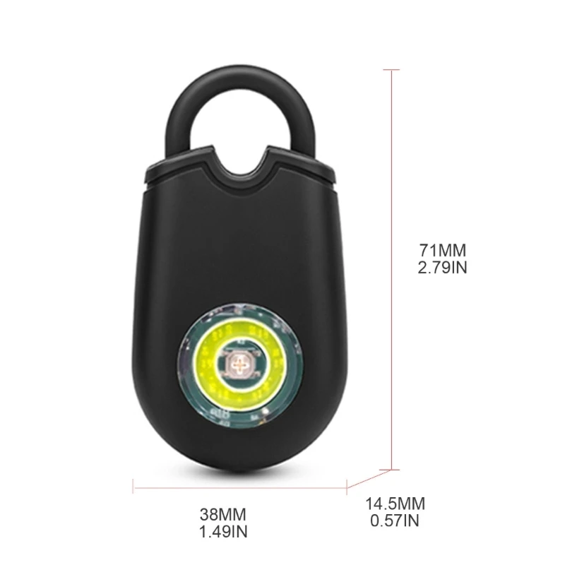 

Безопасный звуковой сигнальный брелок 130 дБ сирена безопасное защитное устройство для женщин и детей пожилых людей уличная