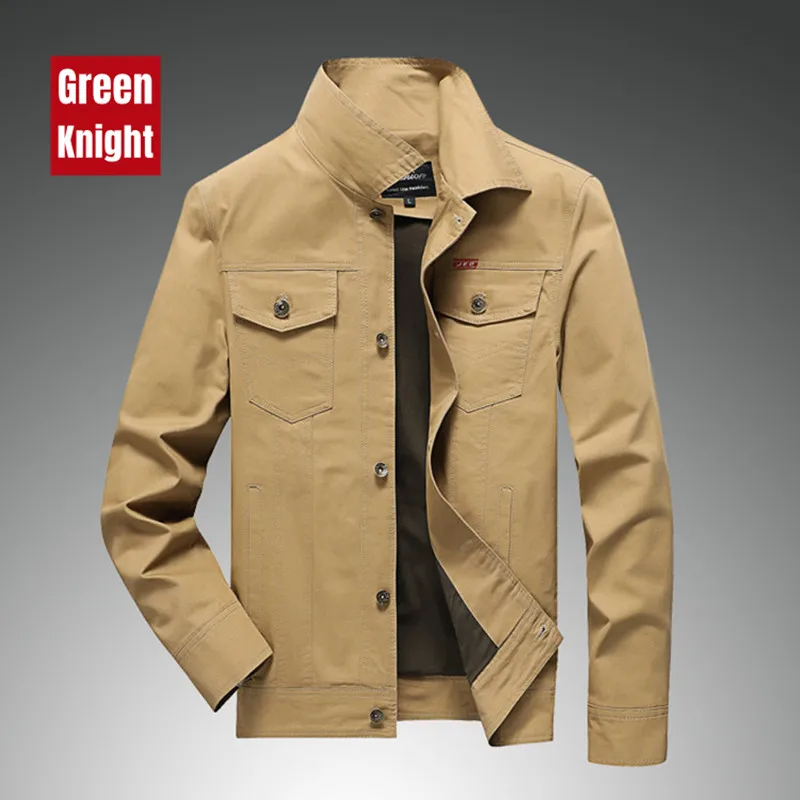 Men's denim cotton jacket spring and autumn youth new high-end quality fashionable business casual work clothes windbreaker coat
