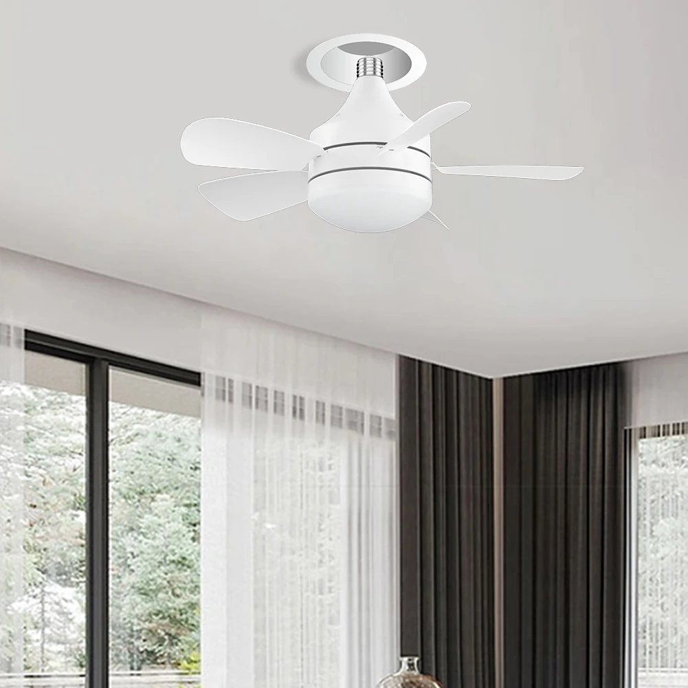 LED 50W ceiling fan light E27 with remote dimming function,5 Blades Ceiling Fan 3 Gear Speed for living room study and home use