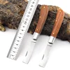 Professional Folding Grafting Knife Plant Grafting Pruning Tools Garden Fruit Tree Cutter Stainless Steel Wooden Handle Knife 5