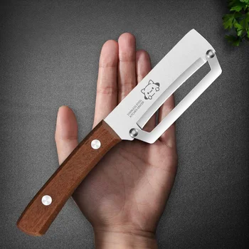 Wooden Handle Paring Knife Kitchen Fruit and Sugarcane Scraper 1