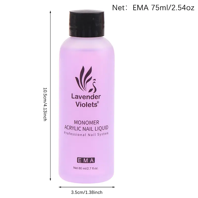 Monomer Acrylic Liquid 75Ml For Doing Acrylic Build Nails Art-Extension Use With Nail Powder Liquid nail acrylic liquid